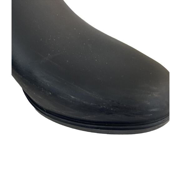 J Crew Chelsea Rain Boots Navy Size 6 Flaw - Picture 2 of 8